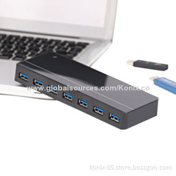 High-tech material product 7-port USB3.0 hub with good service